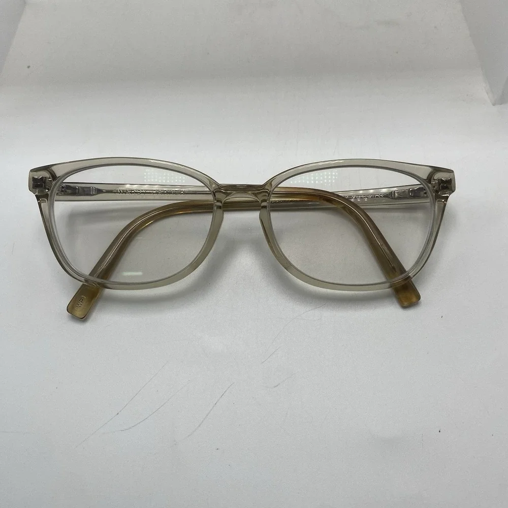 Warby Parker Eyeglasses FRAME ONLY Clemens M 205 54-16-142 Gray Clear 725